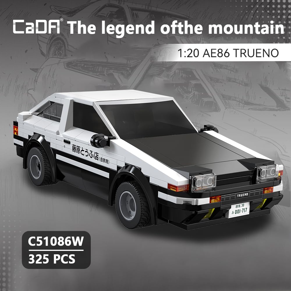 Amazon.com: CaDA C51086W Toyootta AE86 Trueno Building Block Model